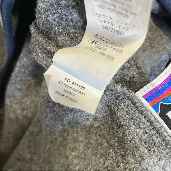 Patagonia Kids Grey Synchilla Pullover Fleece Size M 10Y - Picture 7 of 8